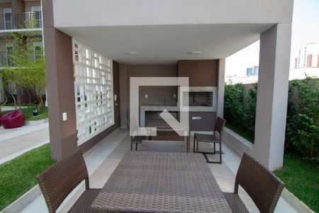 Área comum - Churrasqueira de apartamento para alugar com 1 quarto, 27m² em Jardim Caravelas, São Paulo