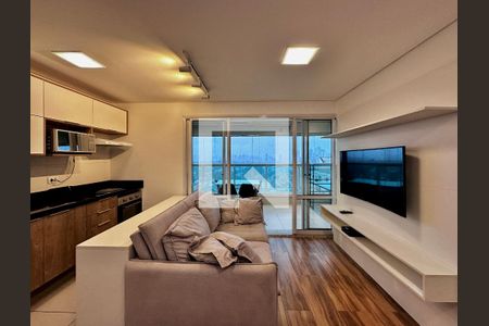 Sala de apartamento para alugar com 1 quarto, 43m² em Campo Belo, São Paulo