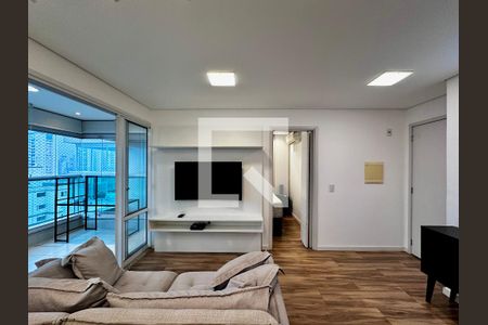 Sala de apartamento para alugar com 1 quarto, 43m² em Campo Belo, São Paulo