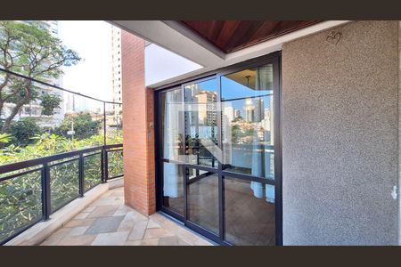 Varanda da Sala de apartamento para alugar com 4 quartos, 173m² em Pompeia, São Paulo