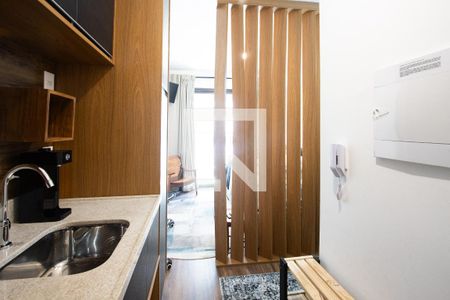 Cozinha de kitnet/studio para alugar com 1 quarto, 25m² em Vila Mariana, São Paulo