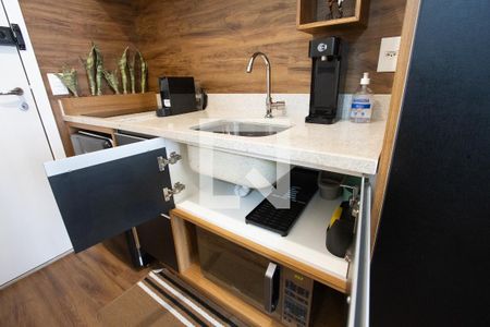 Cozinha de kitnet/studio para alugar com 1 quarto, 25m² em Vila Mariana, São Paulo