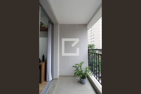 Varanda de kitnet/studio para alugar com 1 quarto, 31m² em Indianópolis, São Paulo