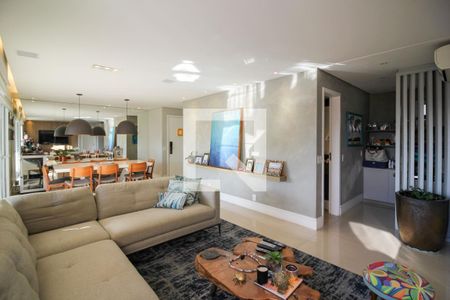 Sala de Estar de apartamento à venda com 3 quartos, 123m² em Vila Congonhas, São Paulo