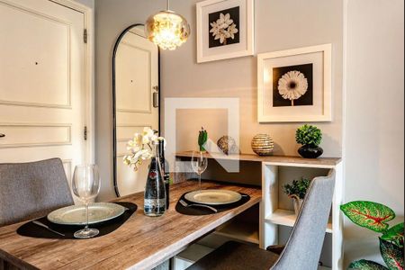 Sala de jantar de apartamento para alugar com 1 quarto, 35m² em Itaim Bibi, São Paulo