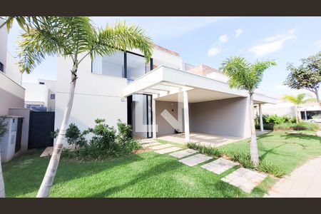 Fachada de casa de condomínio à venda com 3 quartos, 220m² em Loteamento Alphaville Campinas, Campinas