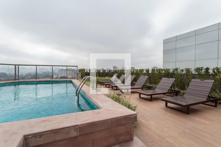 Área comum - Piscina de apartamento para alugar com 1 quarto, 53m² em Indianópolis, São Paulo