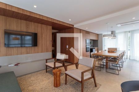 Área gourmet de apartamento para alugar com 1 quarto, 53m² em Indianópolis, São Paulo