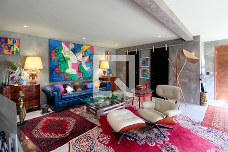 Sala de casa de condomínio para alugar com 4 quartos, 560m² em Itanhangá, Rio de Janeiro