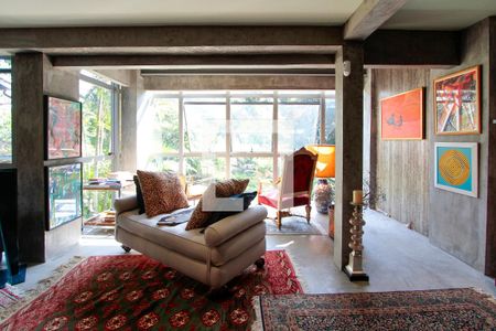 Sala de casa de condomínio para alugar com 4 quartos, 560m² em Itanhangá, Rio de Janeiro