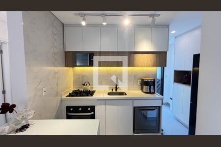 Cozinha de apartamento à venda com 3 quartos, 74m² em Jardim, Santo André