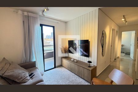 Sala de apartamento à venda com 3 quartos, 74m² em Jardim, Santo André