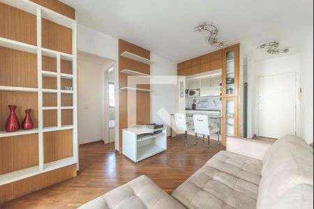 Sala de apartamento para alugar com 2 quartos, 48m² em Cidade Monções, São Paulo