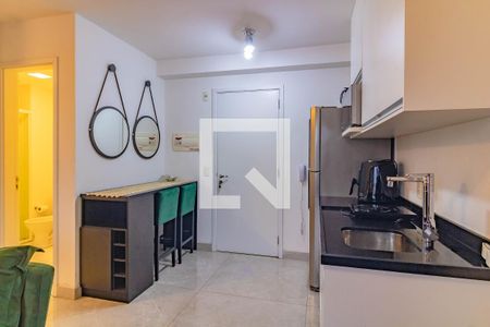 Cozinha de kitnet/studio à venda com 1 quarto, 37m² em Mirandópolis, São Paulo