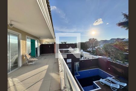 Varanda - Suíte 1 e Quarto de casa de condomínio à venda com 4 quartos, 662m² em Recreio dos Bandeirantes, Rio de Janeiro