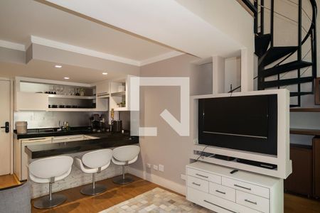 Sala de apartamento para alugar com 1 quarto, 55m² em Bela Vista, São Paulo