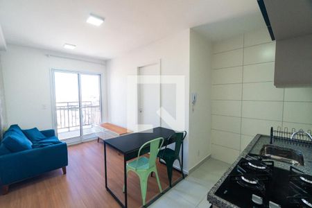 Sala/Cozinha de apartamento para alugar com 1 quarto, 31m² em Vila Campestre, São Paulo