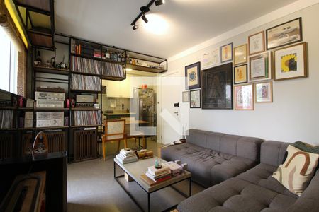 Sala/Cozinha de apartamento à venda com 1 quarto, 40m² em Vila Olímpia, São Paulo