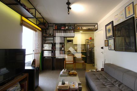 Sala/Cozinha de apartamento à venda com 1 quarto, 40m² em Vila Olímpia, São Paulo