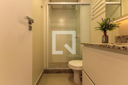 Banheiro de kitnet/studio à venda com 1 quarto, 29m² em Moinhos de Vento, Porto Alegre