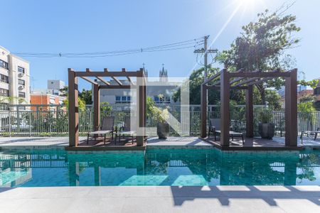 Área comum - Piscina de kitnet/studio à venda com 1 quarto, 29m² em Moinhos de Vento, Porto Alegre