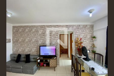 Sala de apartamento para alugar com 1 quarto, 48m² em Maracanã, Praia Grande