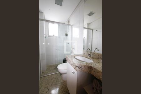 Banheiro da Suíte 1 de apartamento à venda com 4 quartos, 170m² em Gutierrez, Belo Horizonte