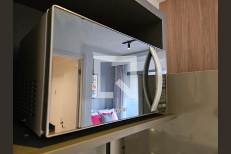 Cozinha de kitnet/studio para alugar com 1 quarto, 23m² em Paraíso, São Paulo