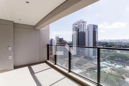 Varanda de kitnet/studio à venda com 1 quarto, 41m² em Indianópolis, São Paulo