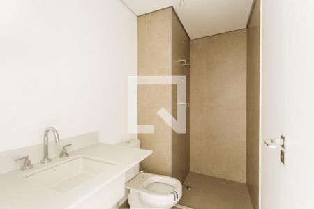 Banheiro de kitnet/studio à venda com 1 quarto, 41m² em Indianópolis, São Paulo