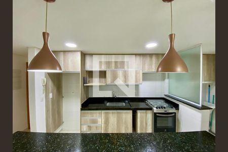 Sala/Cozinha de apartamento para alugar com 2 quartos, 67m² em Guilhermina, Praia Grande