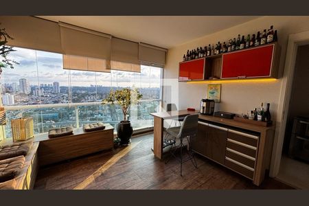 Varanda da Sala de apartamento à venda com 2 quartos, 74m² em Campo Belo, São Paulo