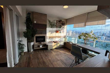 Varanda da Sala de apartamento à venda com 2 quartos, 74m² em Campo Belo, São Paulo