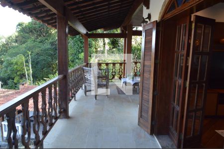 Varanda da Sala de casa de condomínio à venda com 3 quartos, 640m² em Freguesia (Jacarepaguá), Rio de Janeiro