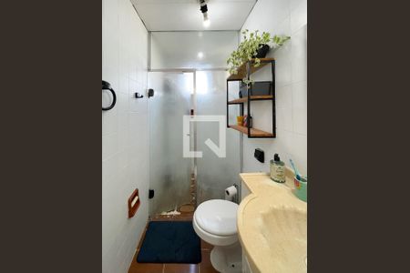 Banheiro Social de apartamento à venda com 1 quarto, 40m² em Jardim Beatriz, São Bernardo do Campo