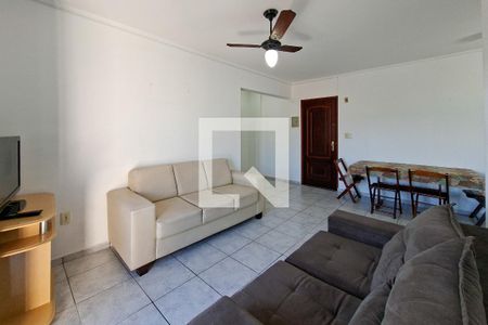 Sala de apartamento para alugar com 1 quarto, 61m² em Vila Caiçara, Praia Grande
