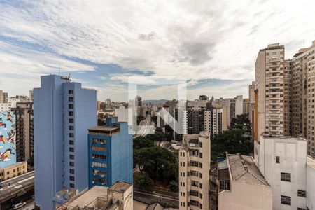 Vista da Varanda de apartamento à venda com 1 quarto, 27m² em República, São Paulo