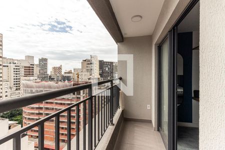 Varanda de apartamento à venda com 1 quarto, 27m² em República, São Paulo