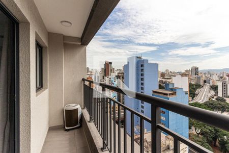Varanda de apartamento à venda com 1 quarto, 27m² em República, São Paulo