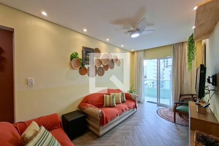 Sala de apartamento para alugar com 2 quartos, 85m² em Guilhermina, Praia Grande