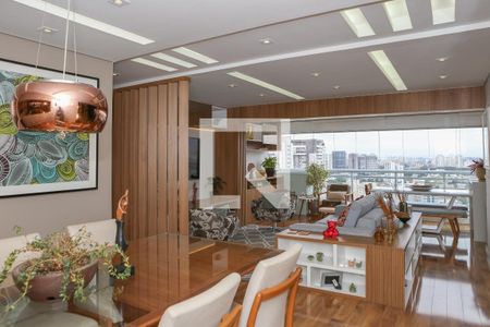 Sala e Varanda Gourmet de apartamento à venda com 2 quartos, 94m² em Várzea da Barra Funda, São Paulo