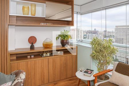 Sala e Varanda Gourmet de apartamento à venda com 2 quartos, 94m² em Várzea da Barra Funda, São Paulo