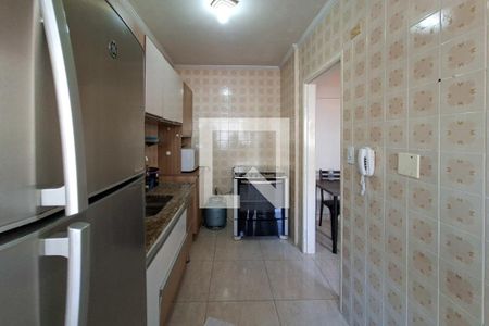 Cozinha de apartamento para alugar com 1 quarto, 42m² em Vila Assuncao, Praia Grande