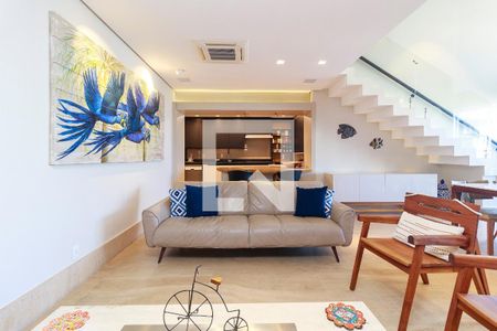 Sala de apartamento à venda com 4 quartos, 210m² em Brooklin, São Paulo