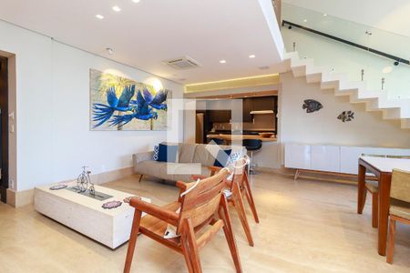 Sala de apartamento à venda com 4 quartos, 210m² em Brooklin, São Paulo