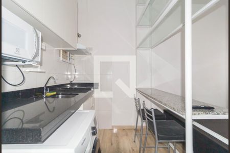 Cozinha de kitnet/studio para alugar com 1 quarto, 40m² em Brás, São Paulo