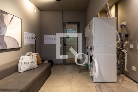 Área comum - Lavanderia de kitnet/studio para alugar com 1 quarto, 33m² em Barra Funda, São Paulo