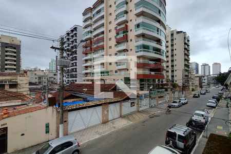 Vista da Sala de apartamento para alugar com 2 quartos, 55m² em Guilhermina, Praia Grande