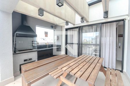 Área comum - Churrasqueira de kitnet/studio para alugar com 1 quarto, 30m² em Bela Vista, São Paulo