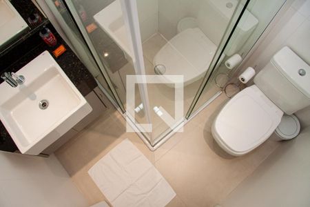 Banheiro Social de kitnet/studio para alugar com 1 quarto, 25m² em Perdizes, São Paulo
